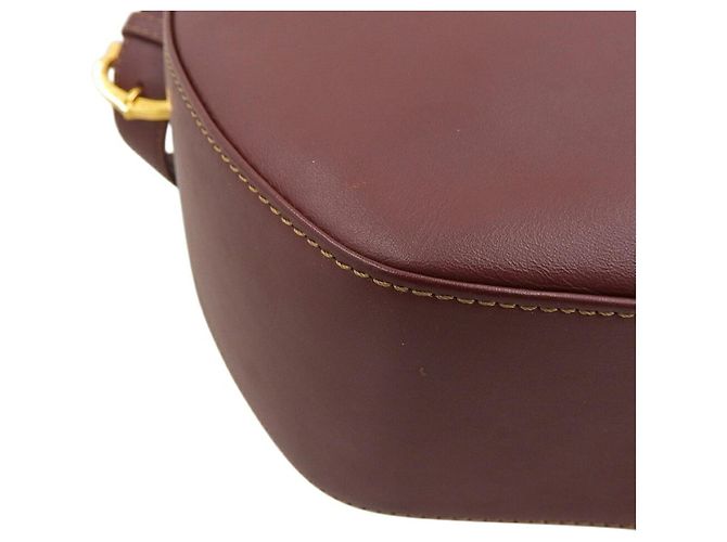 Borsa Hobo Cartier Must Line in pelle Bordeaux Bordò - vista 4