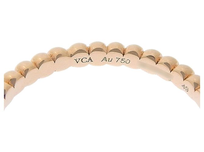Anello Perlée Van Cleef & Arpels in Oro Rosa D'oro - vista 2