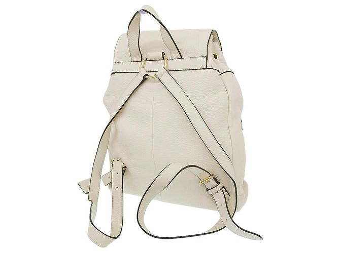 Coach F29008 Leder-Rucksack Weiß - Ansicht 2