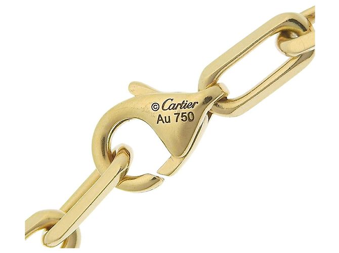 Bracciale a charm Cartier Santos de Small in oro giallo 18K - vista 3