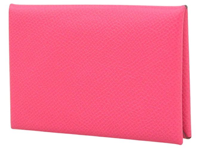 Hermès Tarjetero Hermes Calvi Rosa - vista 2