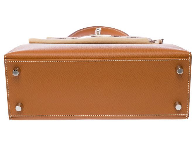 Hermès Bolsa HERMES Kelly 25 em Couro Dourado - 103843 - vista 11