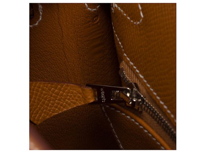 Hermès Bolsa HERMES Kelly 25 em Couro Dourado - 103843 - vista 8