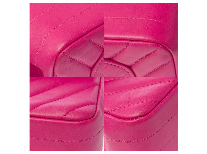 Borsa CHANEL Timeless/Classique in Pelle Rosa - 103863 - vista 11