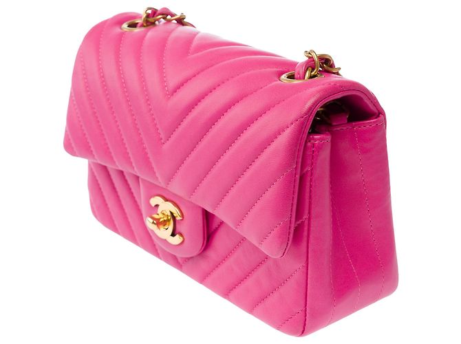 Borsa CHANEL Timeless/Classique in Pelle Rosa - 103863 - vista 4