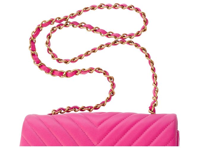 Borsa CHANEL Timeless/Classique in Pelle Rosa - 103863 - vista 9