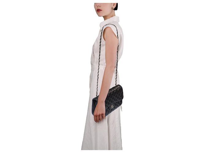 Borsa CHANEL Timeless/Classique in Pelle Nera - 103869 Nero - vista 13