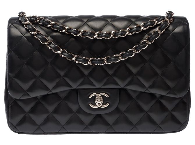 Borsa CHANEL Timeless/Classique in Pelle Nera - 103869 Nero - vista 3