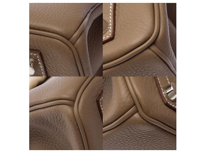 Hermès Borsa HERMES Birkin 30 in Pelle Étoupe - 103845 Taupe - vista 12