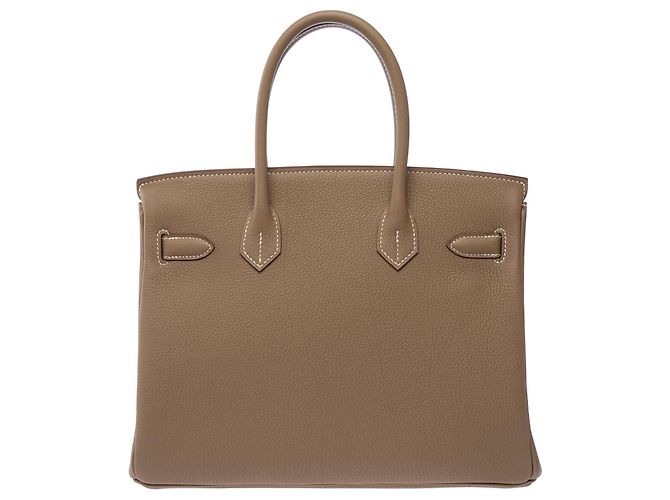 Hermès Borsa HERMES Birkin 30 in Pelle Étoupe - 103845 Taupe - vista 4
