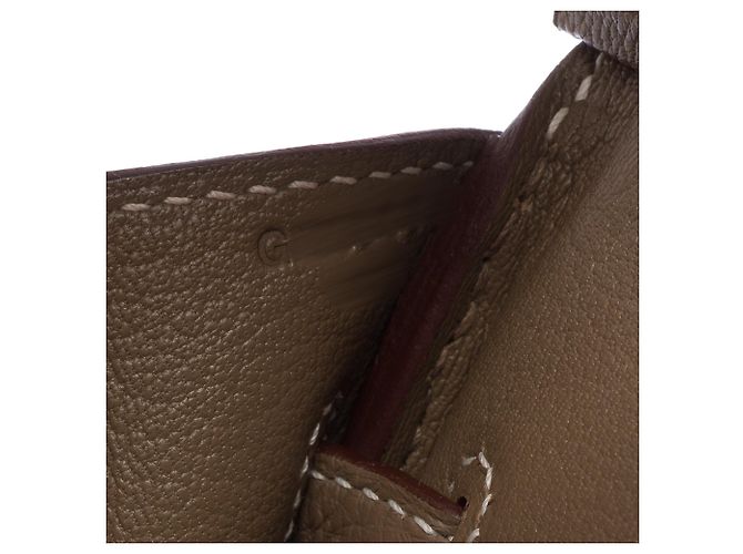 Hermès Borsa HERMES Birkin 30 in Pelle Étoupe - 103845 Taupe - vista 8