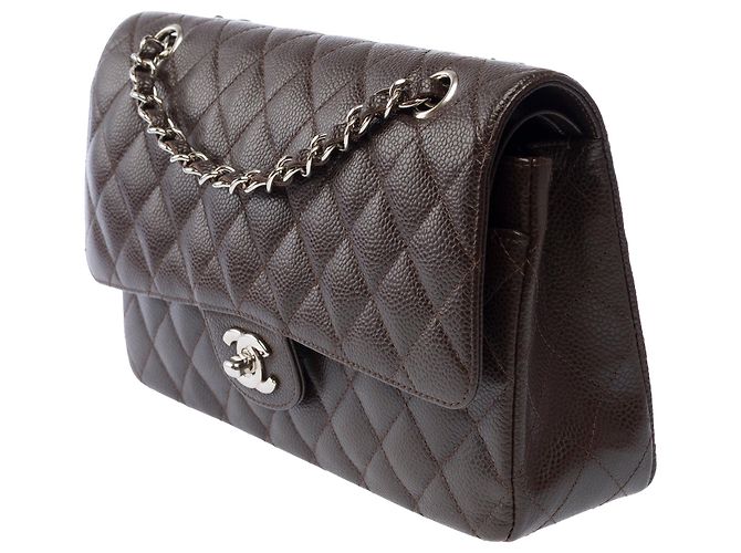 Borsa CHANEL Timeless/Classique in Pelle Marrone - 103846 - vista 4