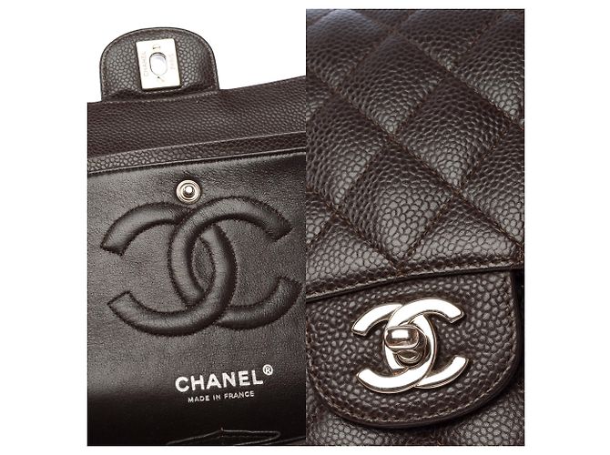 Borsa CHANEL Timeless/Classique in Pelle Marrone - 103846 - vista 6