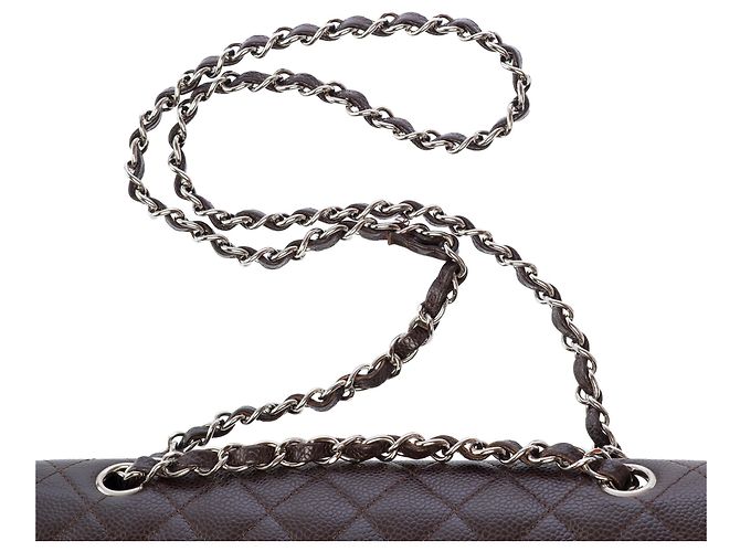 Borsa CHANEL Timeless/Classique in Pelle Marrone - 103846 - vista 9