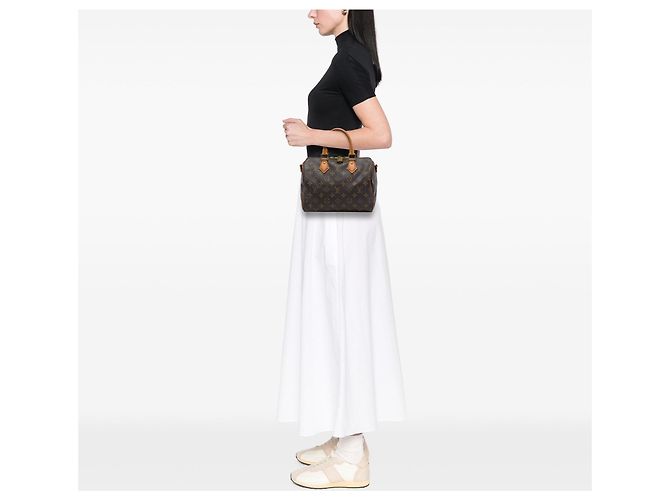 Louis Vuitton Monogram Speedy Bandouliere 25 Handtasche Braun - Ansicht 6