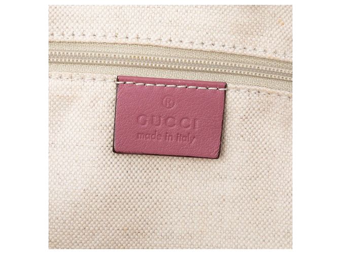 Borsa Satchel Gucci Microguccissima Sukey Rosa - vista 5