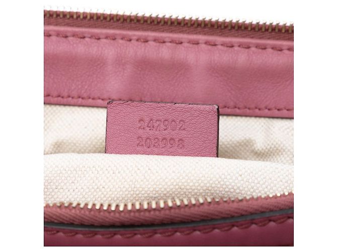 Borsa Satchel Gucci Microguccissima Sukey Rosa - vista 6