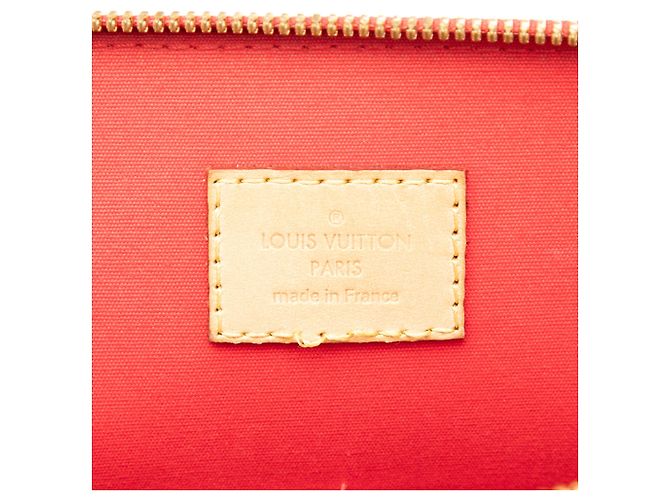 Borsa Louis Vuitton Alma PM Monogram Vernis rossa Rosso - vista 5