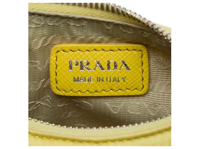 Borsa Prada Mini Tessuto Re Edition 2005 Gialla Giallo - vista 5