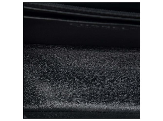 Borsa a tracolla Chanel Mini Classic Canvas Parisian Rooftop Single Flap Nera Nero - vista 4
