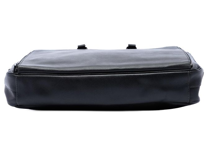 Borsa business Prada Saffiano nera Nero - vista 3