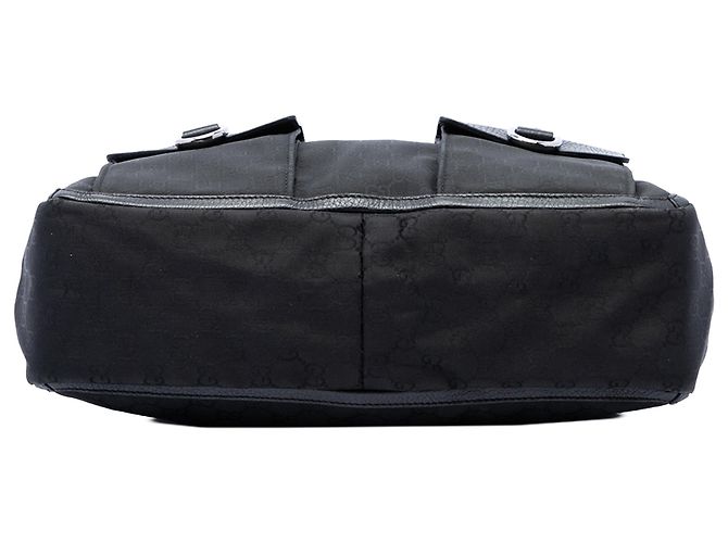 Borsa Tote Gucci GG Nylon Abbey con anello a D nera Nero - vista 3