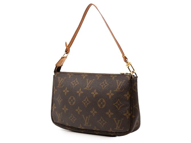 Borsa a tracolla Louis Vuitton Monogram Pochette Accessoires Marrone - vista 2