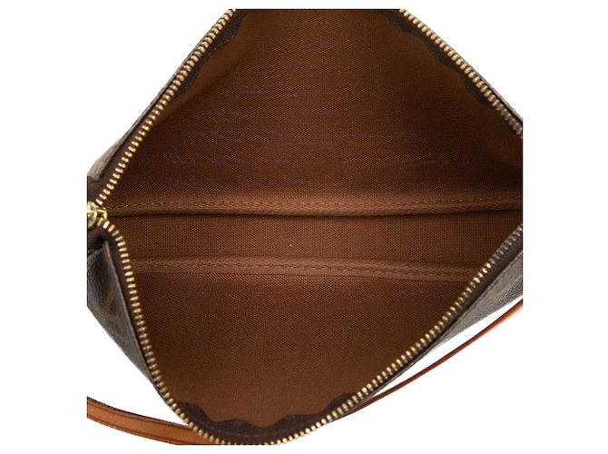 Borsa a tracolla Louis Vuitton Monogram Pochette Accessoires Marrone - vista 4