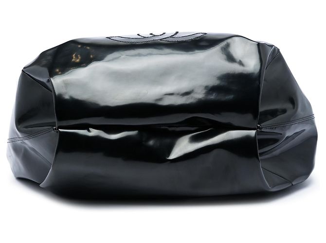 Borsa Tote Chanel Large Patent Stretch Spirit Cabas Nera Nero - vista 3