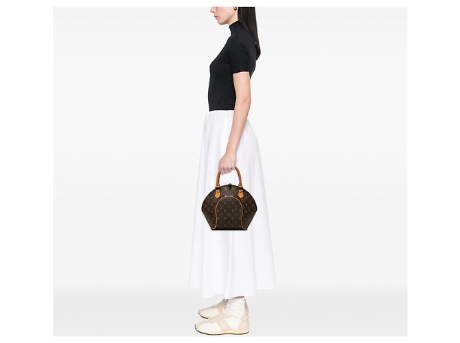 Borsa Louis Vuitton Monogram Ellipse PM Marrone - vista 7