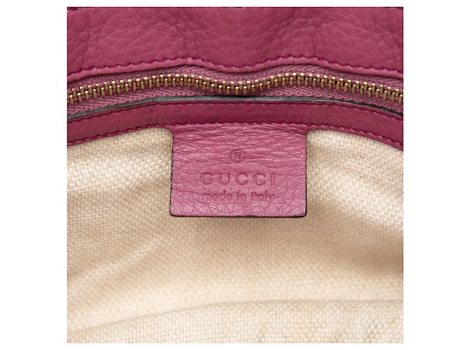 Borsa a tracolla Soho Chain Gucci Medium in pelle di vitello rosa - vista 5