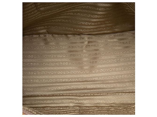 Borsa Prada Large Saffiano Lux Galleria Double Zip Marrone - vista 4