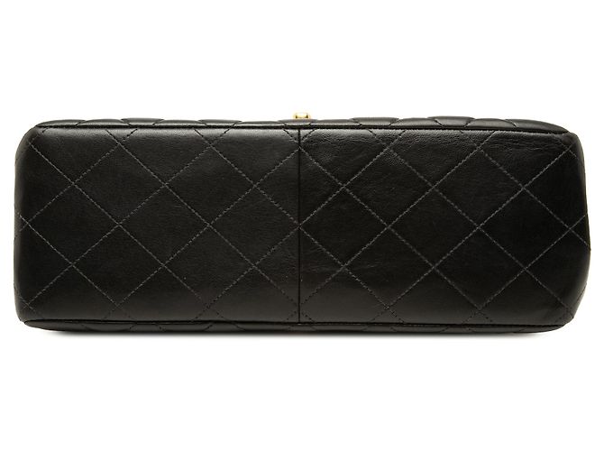Black Chanel CC Quilted Lambskin Double Sided Flap Handbag - view 3
