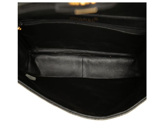 Black Chanel CC Quilted Lambskin Double Sided Flap Handbag - view 4
