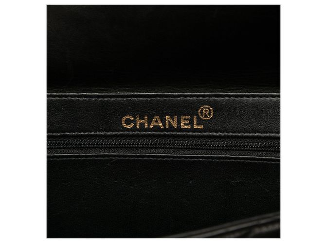 Black Chanel CC Quilted Lambskin Double Sided Flap Handbag - view 5
