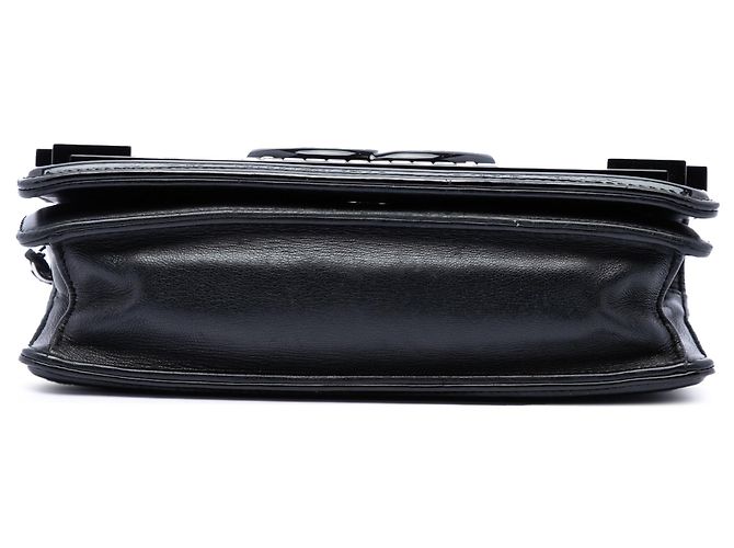 Borsa a tracolla orizzontale Boy Brick in vernice nera e acrilico con cristalli Chanel Nero - vista 3