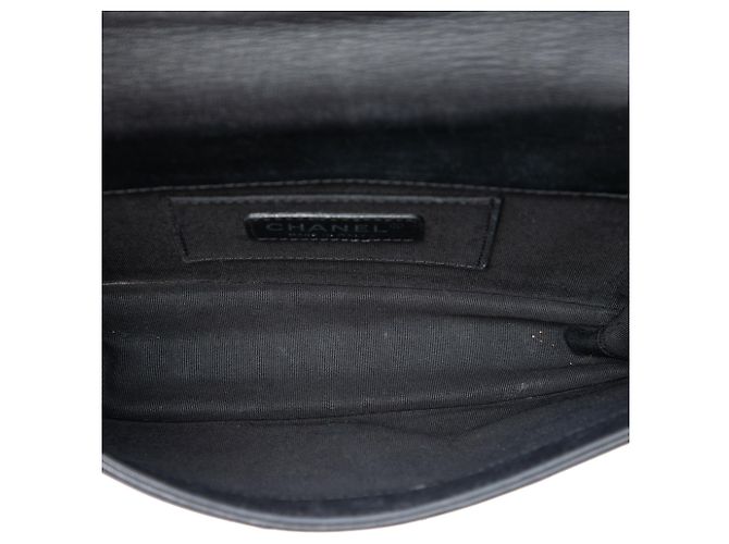 Borsa a tracolla orizzontale Boy Brick in vernice nera e acrilico con cristalli Chanel Nero - vista 4