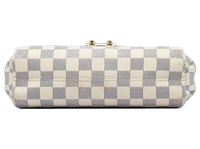 Borsa Satchel Louis Vuitton Damier Azur Croisette Bianca Bianco - vista 3