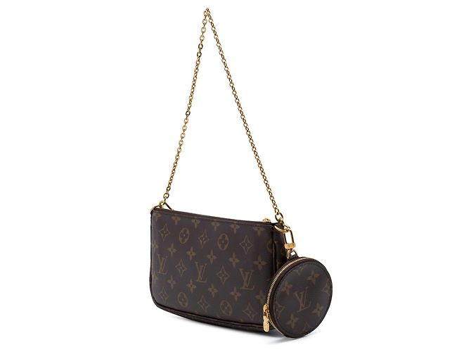 Borsa Louis Vuitton Monogram Multi Pochette Accessoires Marrone - vista 2