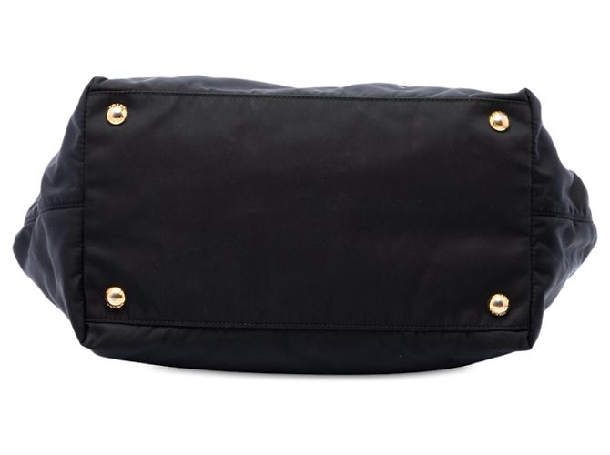 Borsa a mano Prada Tessuto Fiocco con fiocco nera Nero - vista 3