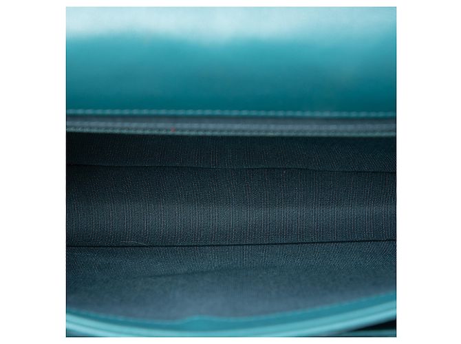 Borsa Chanel Small Quilted in vitello e caviar blu con manico a catena e patta - vista 4
