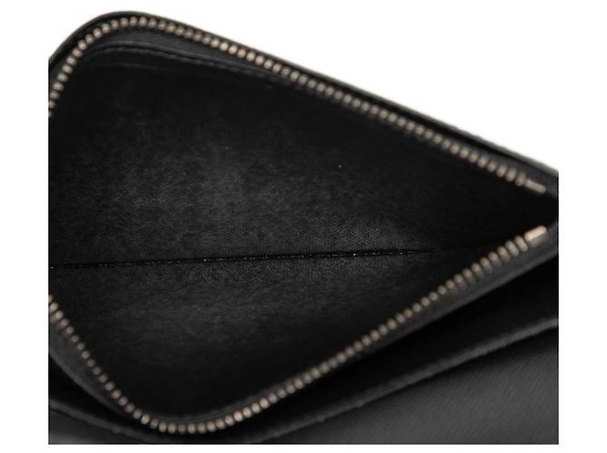 Portafoglio lungo Louis Vuitton Monogram Eclipse Brazza nero - vista 4