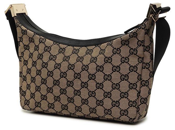 Borsa a tracolla Gucci GG Canvas beige - vista 2