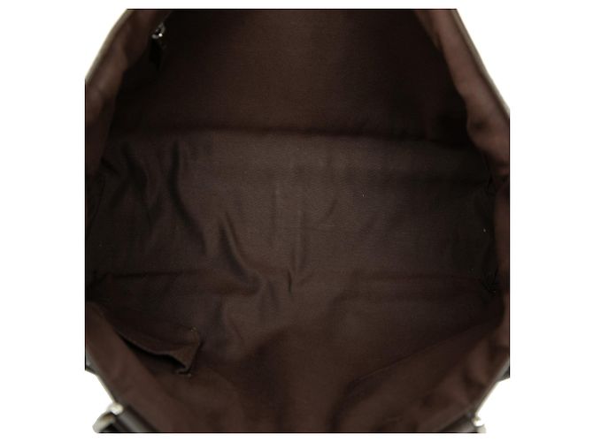 Borsa Tote Gucci GG Denim Abbey con anello a D e tasca, marrone - vista 4