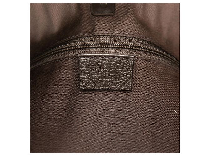 Borsa Tote Gucci GG Denim Abbey con anello a D e tasca, marrone - vista 5