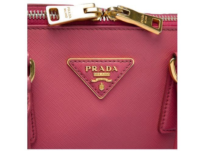 Borsa Prada Medium Saffiano Lux Promenade Rosa - vista 5