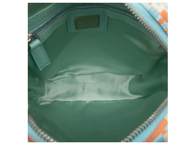 Fendi Zucca Messenger-Tasche aus blauem Nylon - Ansicht 4