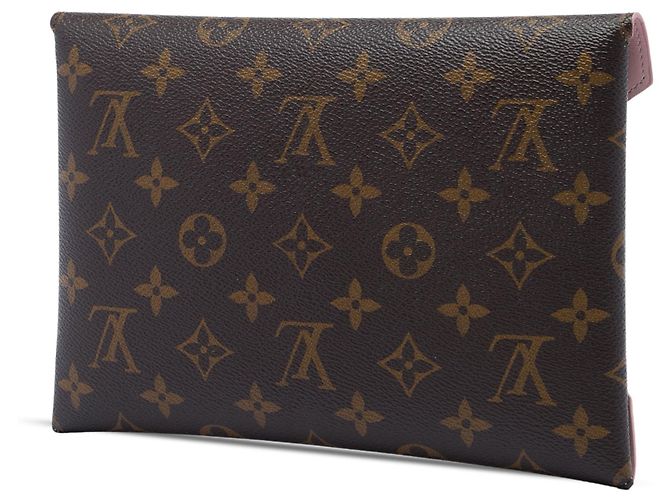 Borsa a pochette Louis Vuitton Monogram Pochette Kirigami GM marrone - vista 2