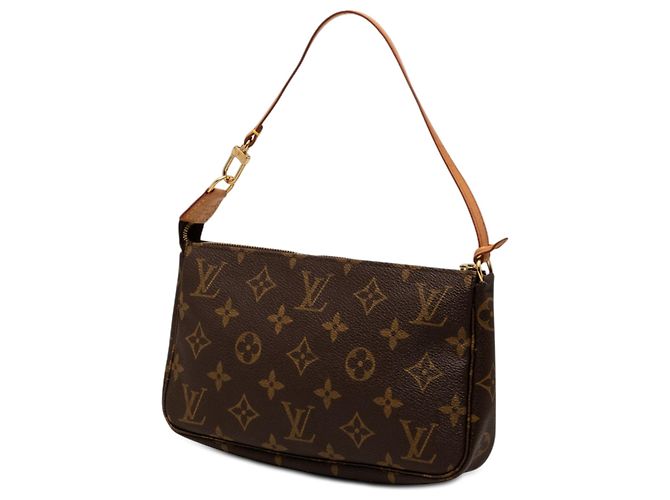 Borsa a tracolla Louis Vuitton Monogram Pochette Accessoires Marrone - vista 2