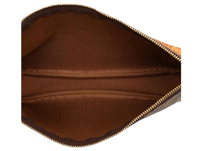 Borsa a tracolla Louis Vuitton Monogram Pochette Accessoires Marrone - vista 4